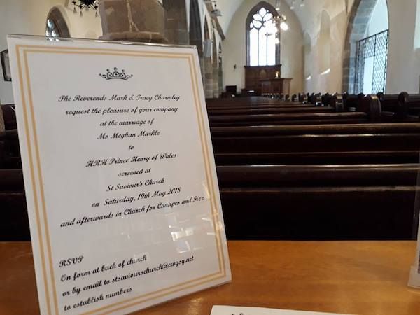 You are invited to church for the Royal Wedding