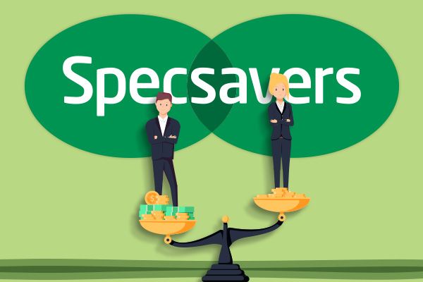 Average woman at Specsavers earns 41.9% less than male colleagues