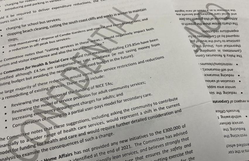 Confidential tax review paper found in public 