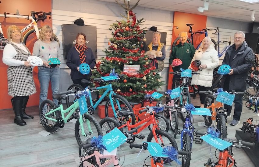 30 bikes gifted in Sarah Groves' name