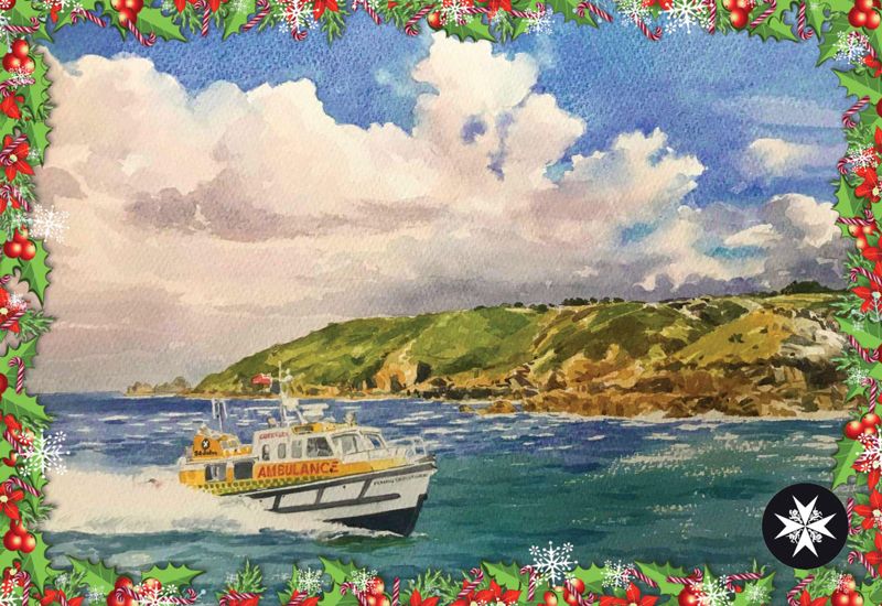 St John Marine Ambulance benefits from Flying Christine Christmas Cards