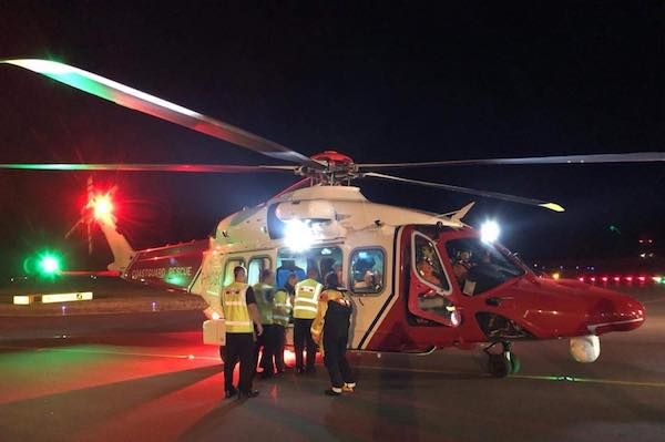 Urgent medical flight among several emergencies during sunny weekend