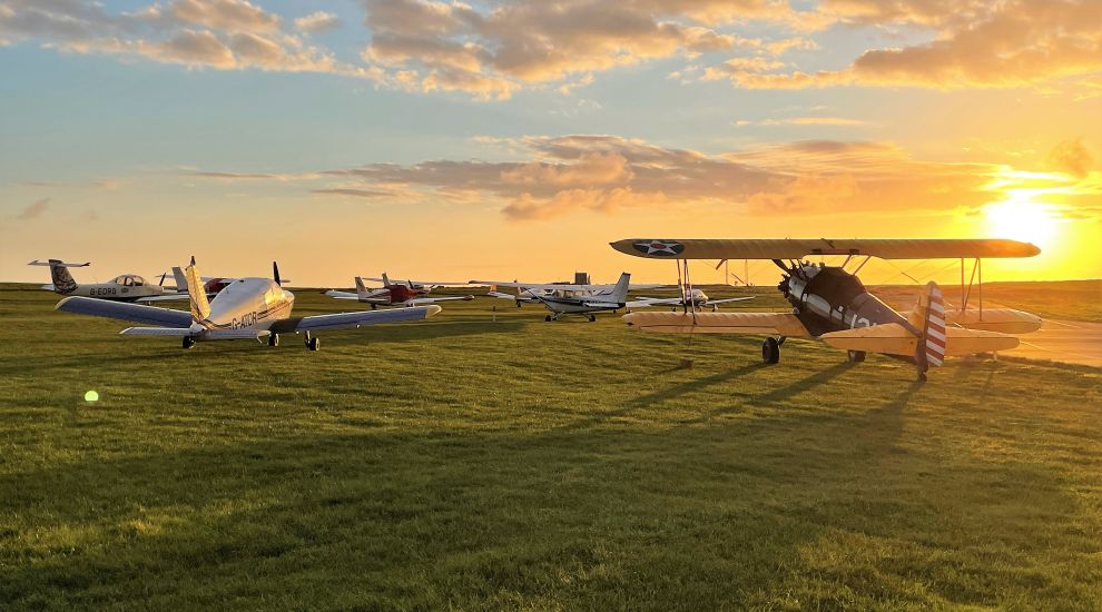 Buzzing skies above Alderney