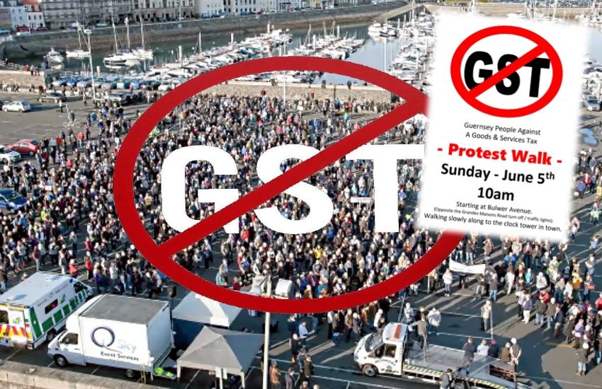 Protest march taking place in opposition to GST
