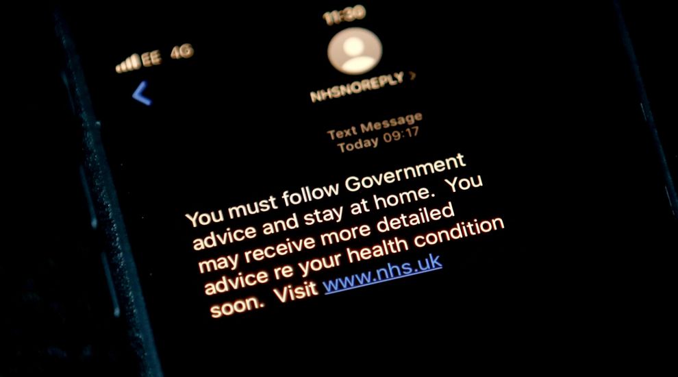 NHS to send ‘check-in text’ to those with suspected Covid-19