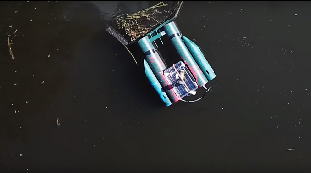 This robot turns collecting rubbish on waterways into a multiplayer online game