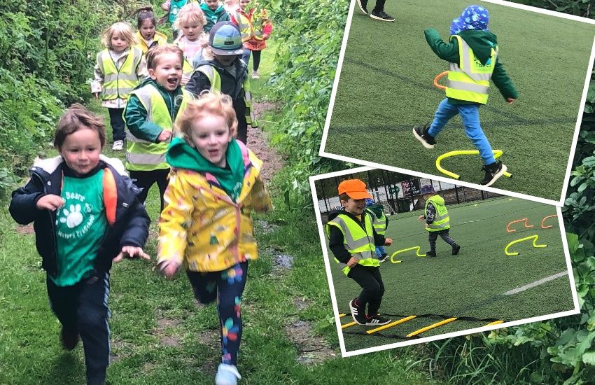 Children celebrate five years of The Daily Mile