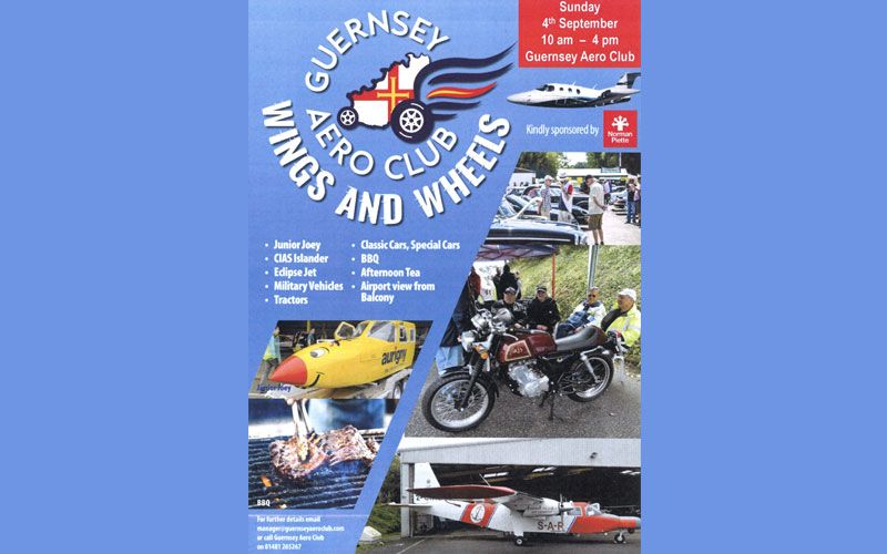 Wings and Wheels open day on Sunday 4th September