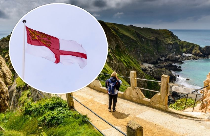 Ministry of Justice raises Sark flag for Fief day