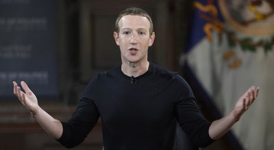 Facebook CEO takes no questions from press at event promoting free expression