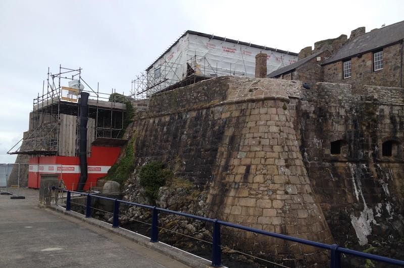 Vandals climbed into Castle Cornet via scaffolding
