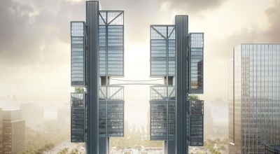 This new headquarters comes with a skybridge to showcase firm’s drones