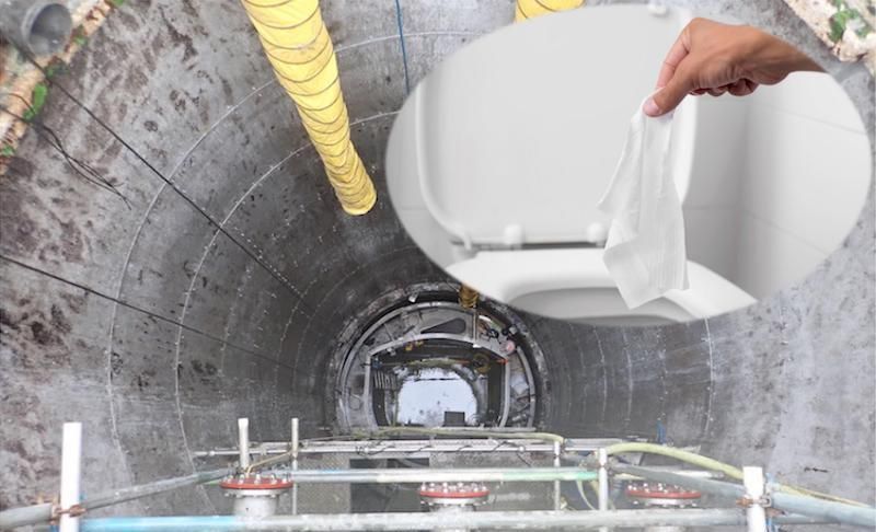 It won’t flush! Experiment highlights the blockages caused by wipes