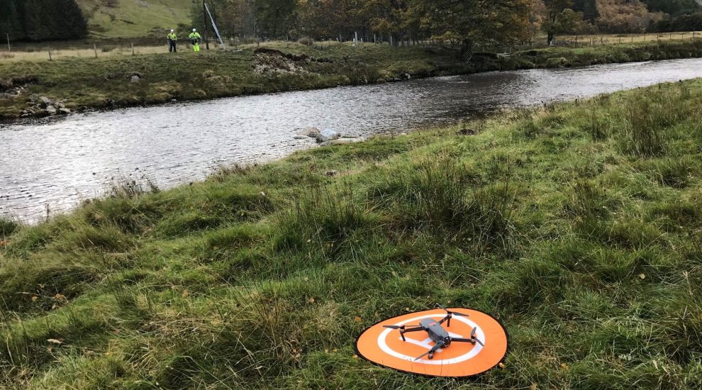 Engineers use drone to connect remote property to broadband