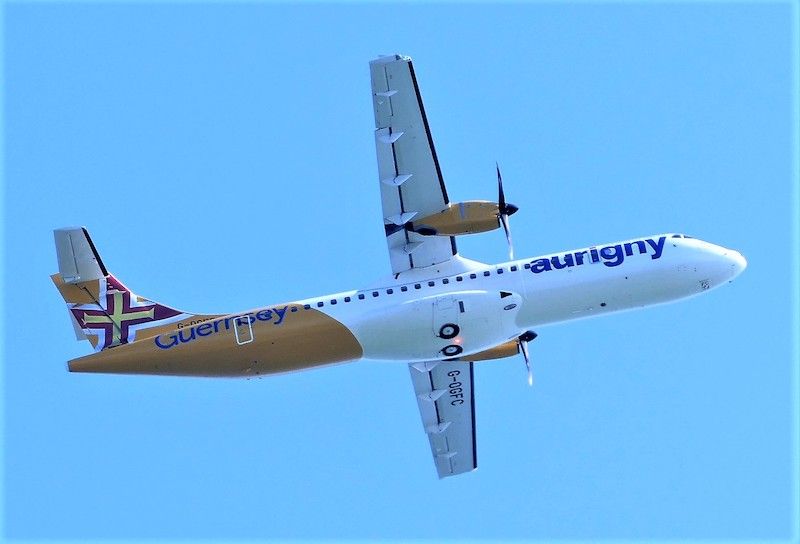 ATR makes low-level approaches over Alderney