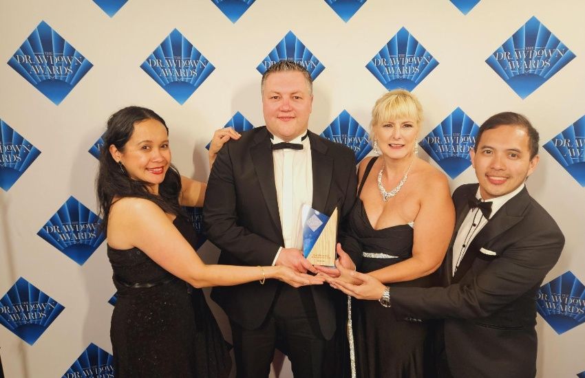 Funds team celebrates win at national awards
