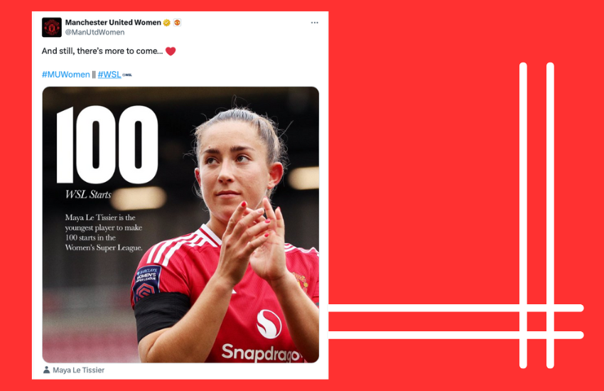 Le Tissier becomes youngest player to make 100 WSL starts