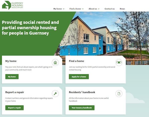 New website for Guernsey Housing Association