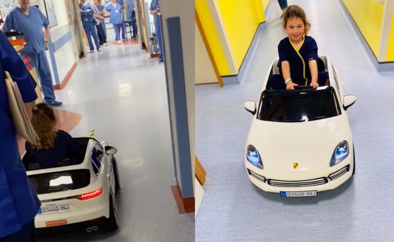 Electric car means children can drive themselves to theatre