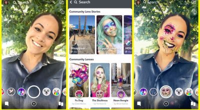 Snapchat users can now search thousands of Lenses using the new Lens Explorer