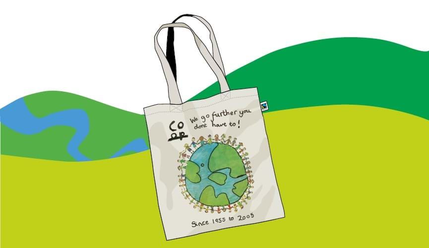 Your child's design could appear on Co-Op shopping bags