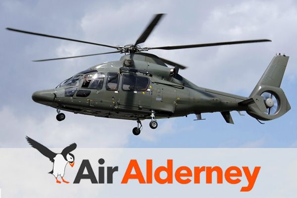 Helicopter leased by Air Alderney