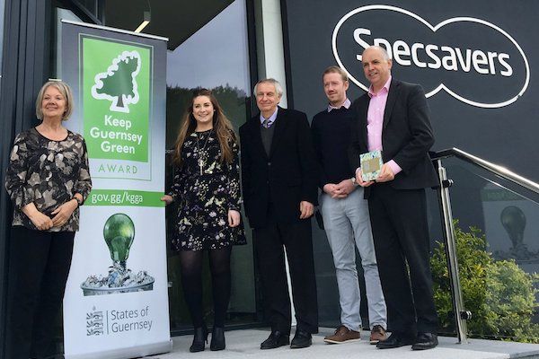 Specsavers first to achieve Gold Keep Guernsey Green Award