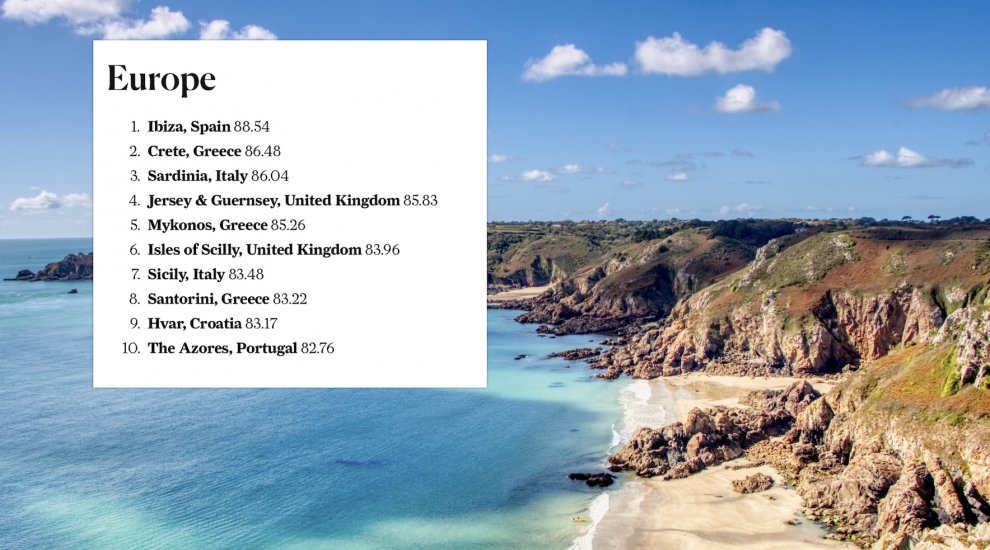 Guernsey beats Greek islands to tourism brag