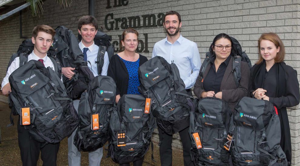 Duke of Edinburgh’s Award students get new rucksacks from ABN AMRO
