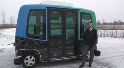 This autonomous bus needed winter weather testing so it went to Minnesota