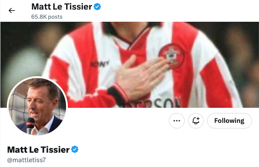 Le Tissier in breach of advertising rules with CBD tweets