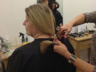 Two Rossborough staff donate hair to children’s wig charity