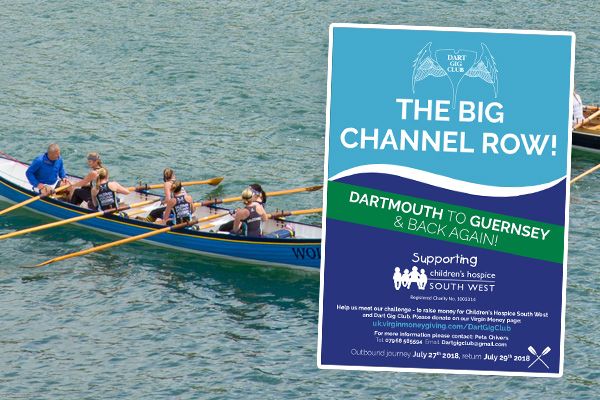 Rowers battling the seas from Dartmouth to Guernsey