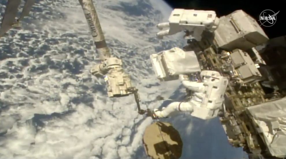 Nobel laureates get to chat with astronauts during space station call