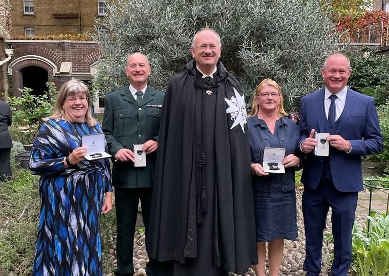 Four St John members invested into Order of St John