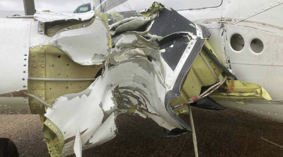 Sunlight caused Alderney plane crash