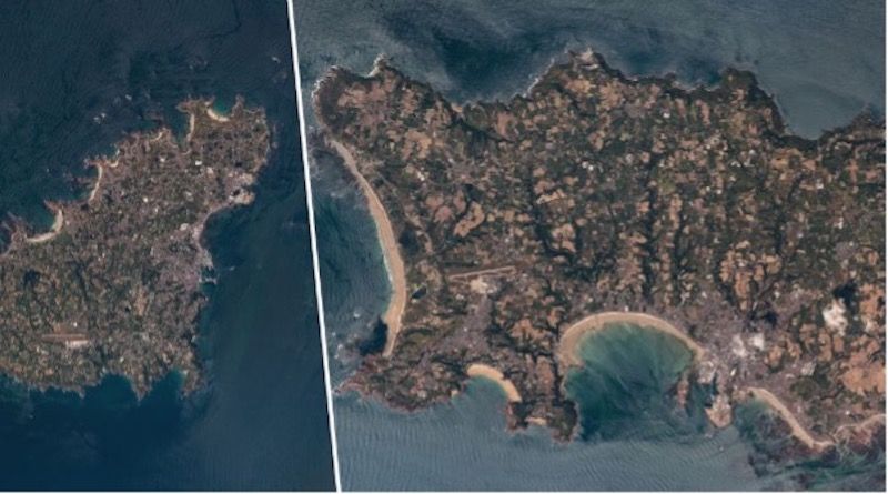 Astronaut snaps Channel Islands from 400km above