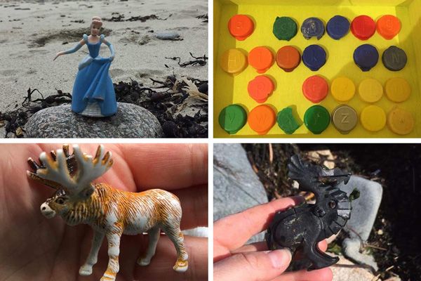 Overseas rubbish washes up on our shores; rare finds in amongst it