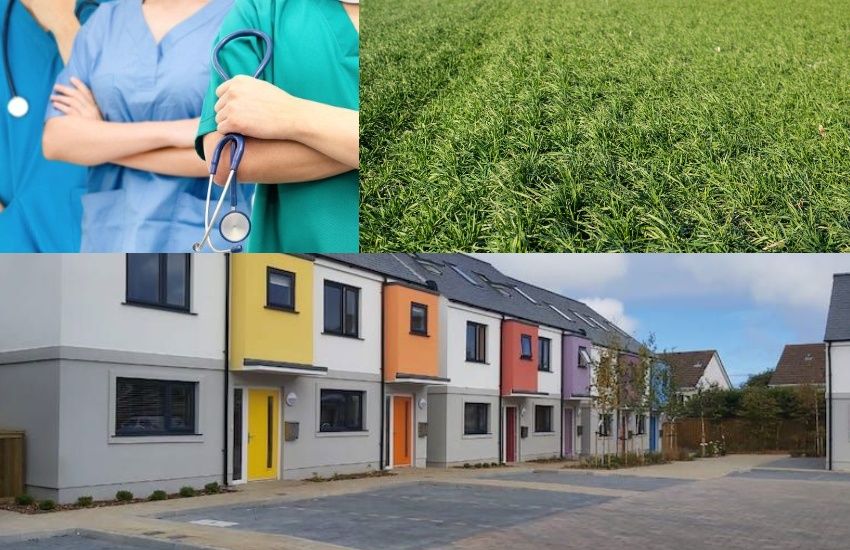 Building staff housing on green fields could be millions cheaper