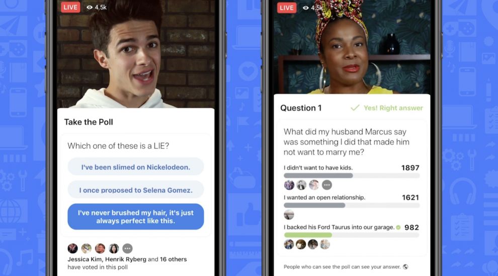 Facebook is taking on HQ Trivia by adding video quiz tools