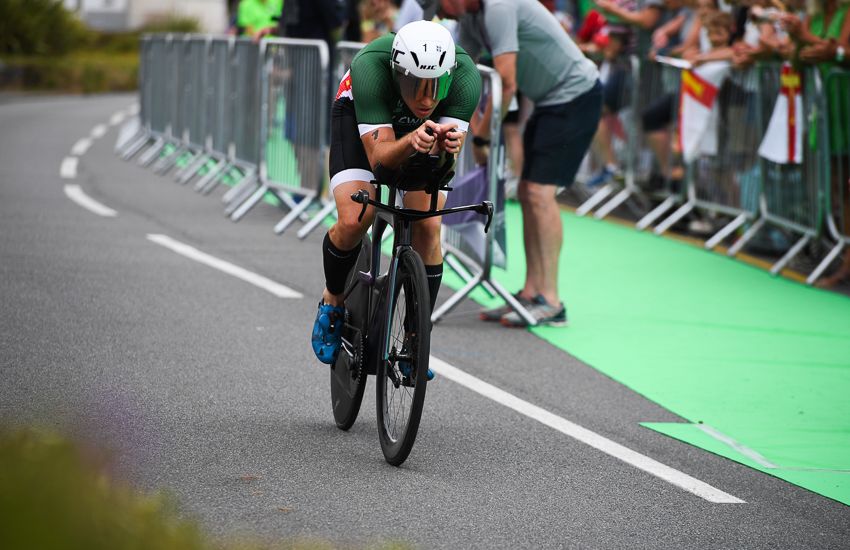 Lewis out of sight as he takes gold in Island Games triathlon