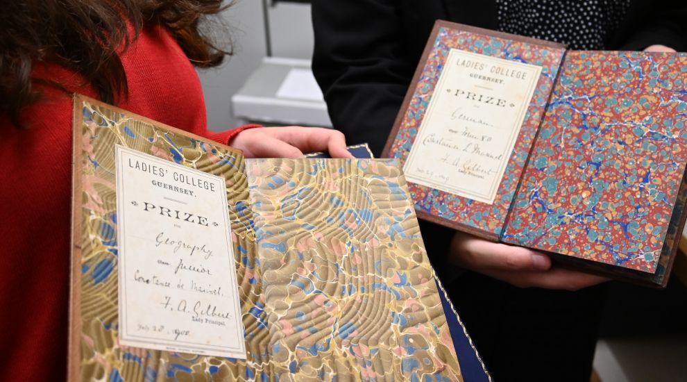 Young archivists return books to Guernsey after nearly eight decades