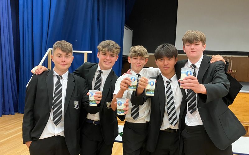 Guernsey Dairy celebrates World School Milk Day with La Mare de Carteret High School students