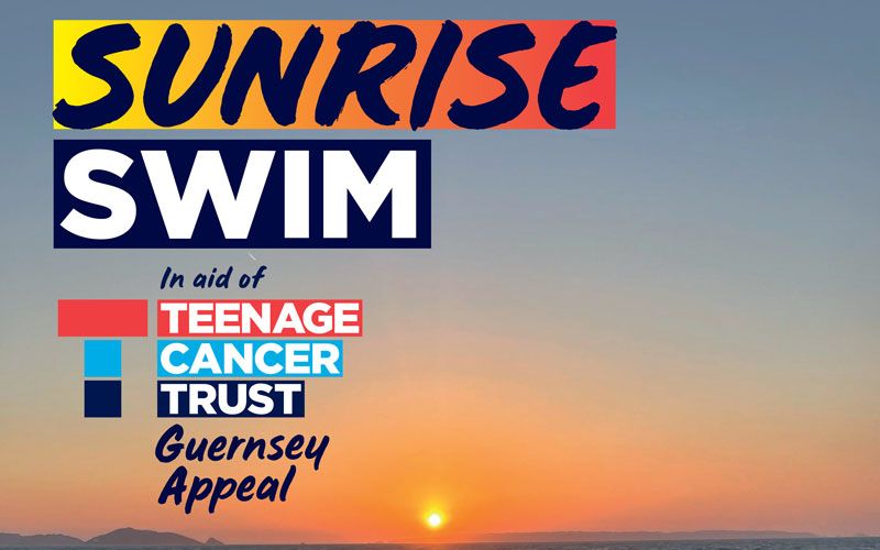 Launch of the Sunrise Swim for Teenage Cancer Trust Guernsey, a month to go