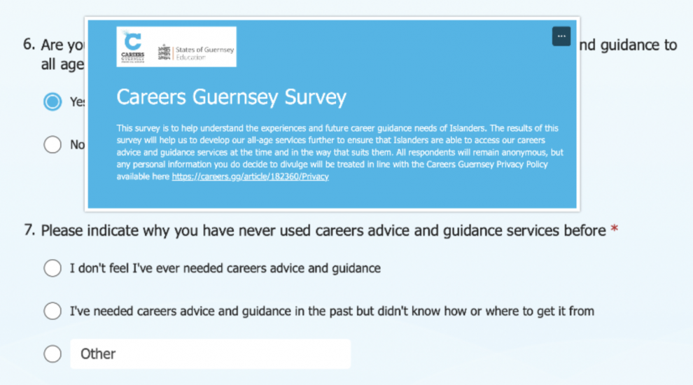 Survey aims to help guide careers advice