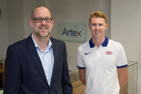 Artex sprints to sponsor Guernsey athlete